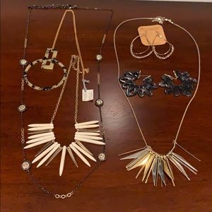Edgey jewelry bundle. Mixed medals and spikes.